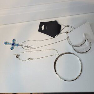 Silver tone Costume Jewellery Lot